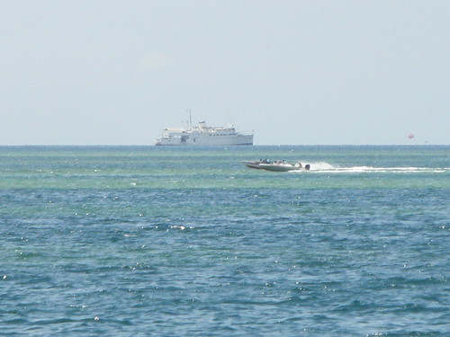 Luxurious Looking Boat Seen From Kota Kinabalu City Centre