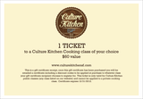 Gift Certificate: 1 Ticket